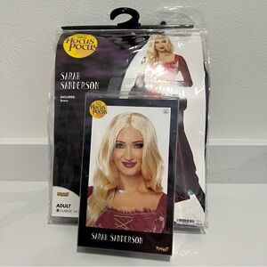 Sarah Sanderson Disney Hocus Pocus Costume XL Adult with Wig Spirit Halloween
